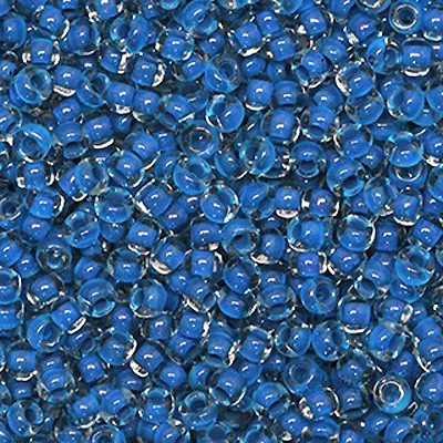 SB8-144L - Preciosa Czech seed beads - Terra Intensive Blue Lined